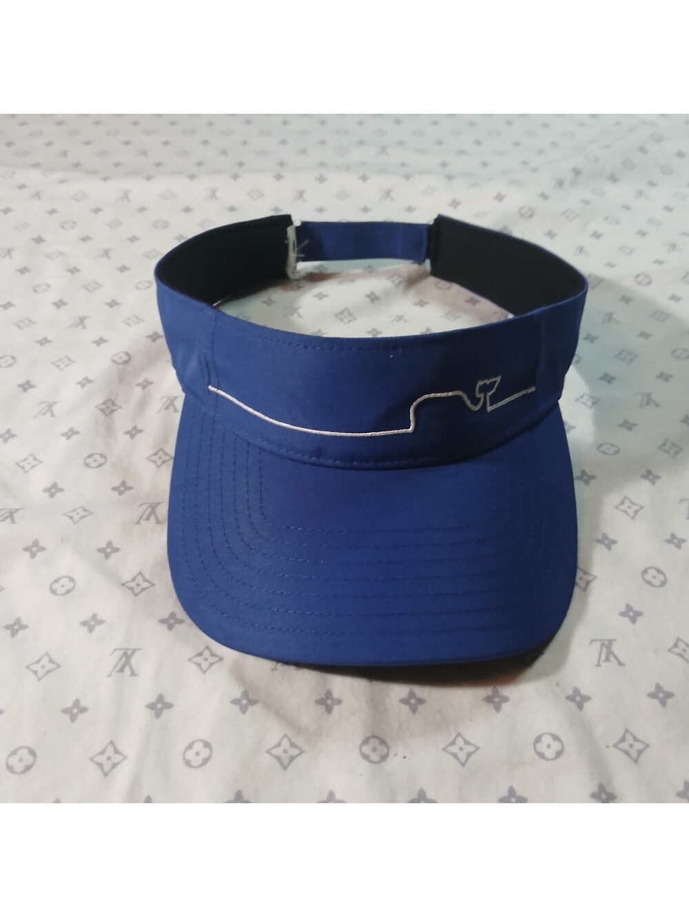 Vineyard Vines Blue Visor Hat Whale Logo Preppy Golf Tennis Beach Cap